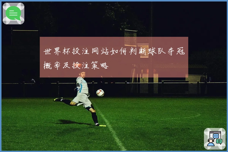 世界杯投注网站如何判断球队夺冠概率及投注策略
